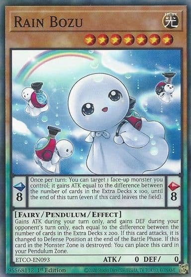 Rain Bozu Eternity Code Yu-Gi-Oh! card