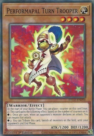 Performapal Turn Trooper Eternity Code Yu-Gi-Oh! card