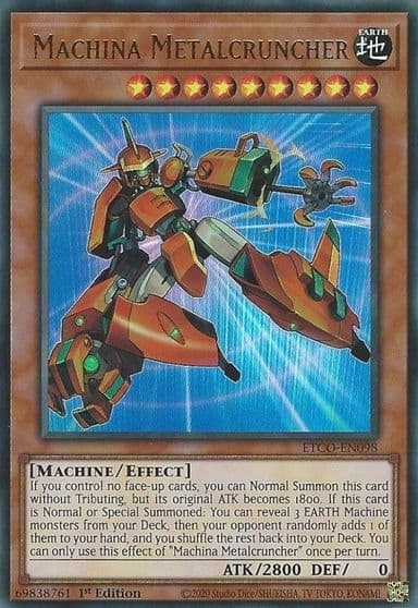 Machina Metalcruncher Eternity Code Yu-Gi-Oh! card