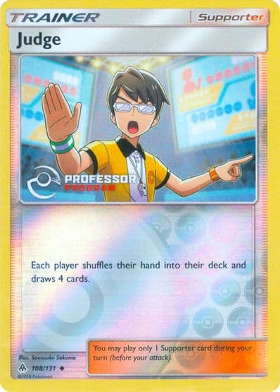 Judge (2019) Professor Program Promos Pokemon card