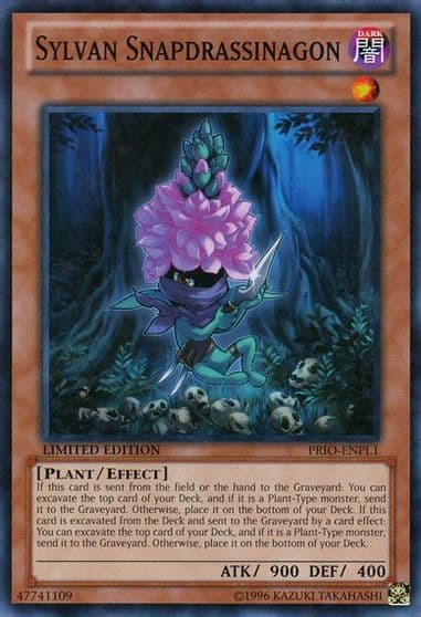 Sylvan Snapdrassinagon Starfoil Primal Origin Yu-Gi-Oh! card