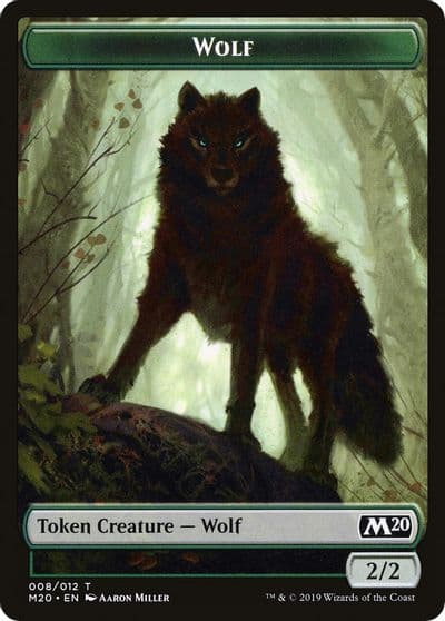 Wolf Double Sided Token Challenger 2020 Unique and Miscellaneous Promos Magic card
