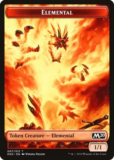Elemental Satyr Double Sided Token Challenger 2020 Unique and Miscellaneous Promos Magic card