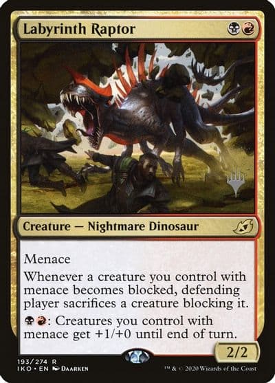 Labyrinth Raptor Promo Pack: Ikoria Magic card