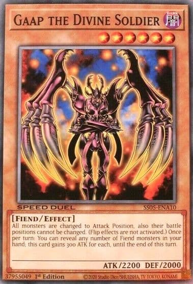 Gaap the Divine Soldier Speed Duel Decks: Twisted Nightmares Yu-Gi-Oh! card