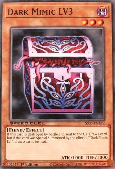 Dark Mimic LV3 Speed Duel Decks: Twisted Nightmares Yu-Gi-Oh! card