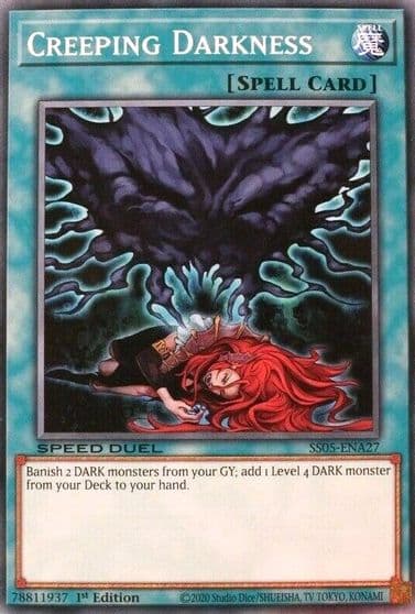 Creeping Darkness Speed Duel Decks: Twisted Nightmares Yu-Gi-Oh! card