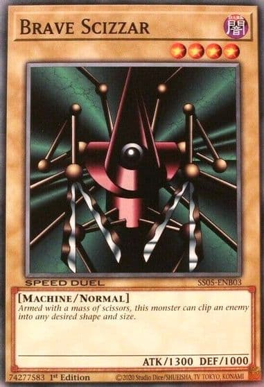Brave Scizzar Speed Duel Decks: Twisted Nightmares Yu-Gi-Oh! card