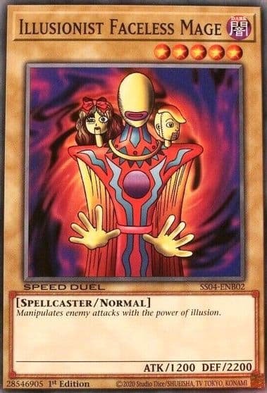 Illusionist Faceless Mage Speed Duel Decks: Match of the Millennium Yu-Gi-Oh! card