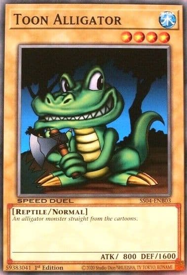 Toon Alligator Speed Duel Decks: Match of the Millennium Yu-Gi-Oh! card