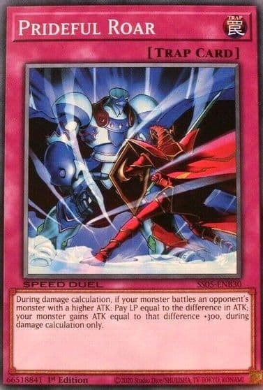 Prideful Roar Speed Duel Decks: Twisted Nightmares Yu-Gi-Oh! card