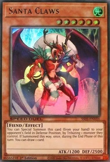 Santa Claws Speed Duel Decks: Twisted Nightmares Yu-Gi-Oh! card
