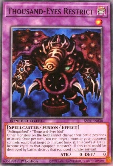 Thousand Eyes Restrict Speed Duel Decks: Match of the Millennium Yu-Gi-Oh! card