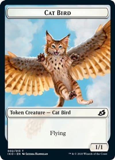 Cat Bird Human Soldier 003 Double Sided Token Ikoria: Lair of Behemoths Magic card