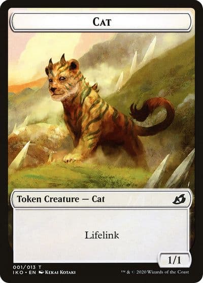 Cat Human Soldier 005 Double Sided Token Ikoria: Lair of Behemoths Magic card