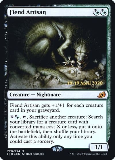 Fiend Artisan Prerelease Cards Magic card