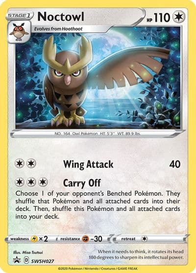 Noctowl - SWSH027 SWSH: Sword & Shield Promo Cards Pokemon card