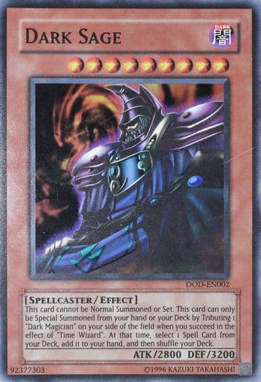 Dark Sage EU Dawn of Destiny Xbox Yu-Gi-Oh! card