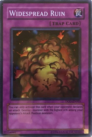 Widespread Ruin EU Dawn of Destiny Xbox Yu-Gi-Oh! card