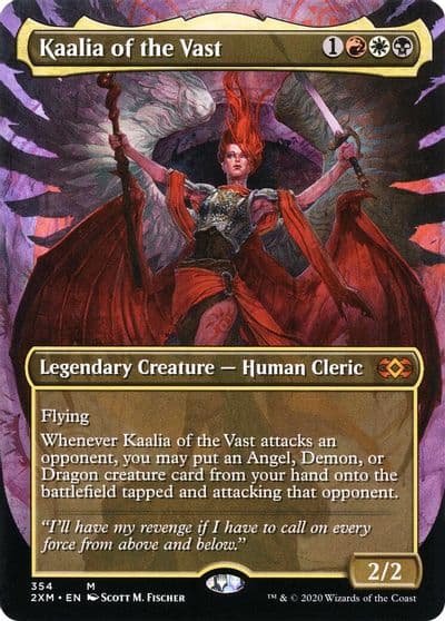 Kaalia of the Vast Borderless Double Masters Magic card