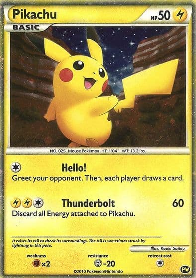 Pikachu (English) Pikachu World Collection Promos Pokemon card