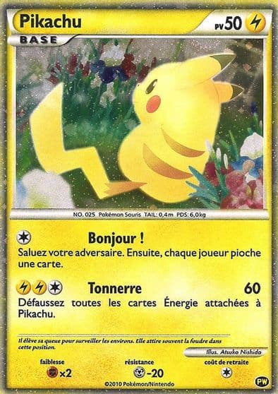 Pikachu (French) Pikachu World Collection Promos Pokemon card