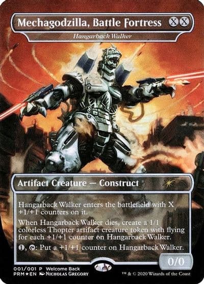 Mechagodzilla Battle Fortress Hangarback Walker Welcome Back Promo Unique and Miscellaneous Promos Magic card