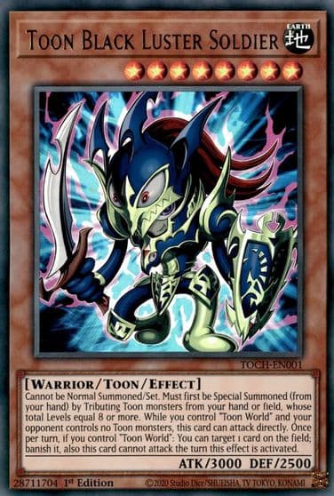 Toon Black Luster Soldier Toon Chaos Yu-Gi-Oh! card