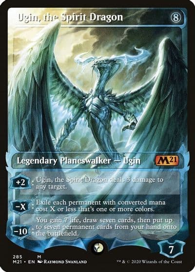 Ugin the Spirit Dragon Showcase Core Set 2021 Magic card