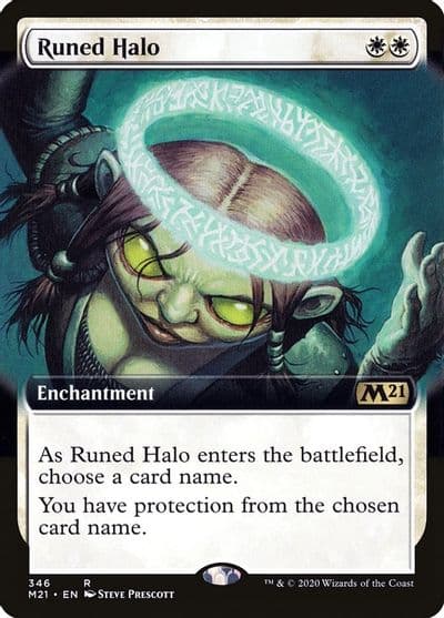 Runed Halo Extended Art Core Set 2021 Magic card