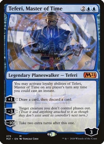 Teferi Master of Time 275 Core Set 2021 Magic card