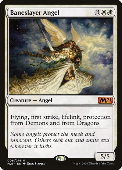 Baneslayer Angel Core Set 2021 Magic card