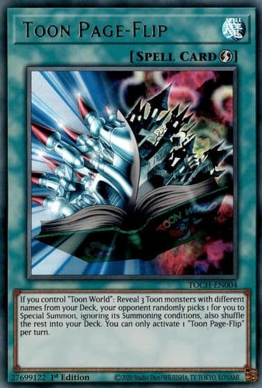 Toon Page Flip Toon Chaos Yu-Gi-Oh! card