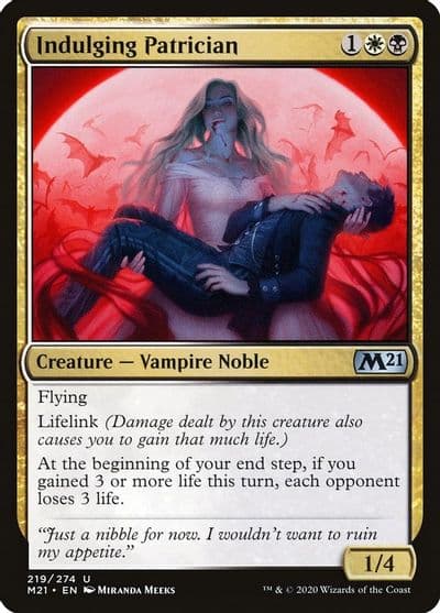 Indulging Patrician Core Set 2021 Magic card