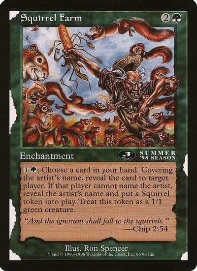 Squirrel Farm 3rd Place Arena League Oversize Cards Magic card