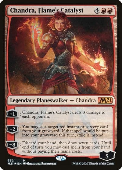 Chandra Flames Catalyst Core Set 2021 Magic card