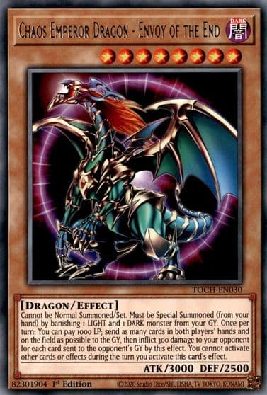 Chaos Emperor Dragon Envoy of the End Toon Chaos Yu-Gi-Oh! card