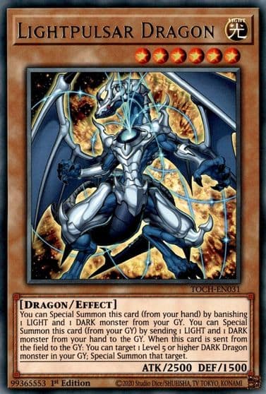 Lightpulsar Dragon Toon Chaos Yu-Gi-Oh! card