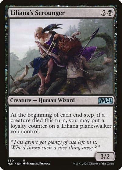 Lilianas Scrounger Core Set 2021 Magic card