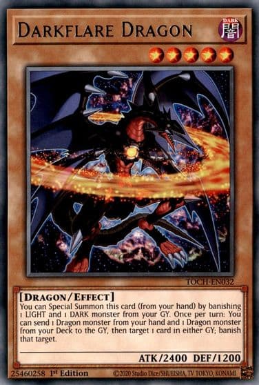 Darkflare Dragon Toon Chaos Yu-Gi-Oh! card