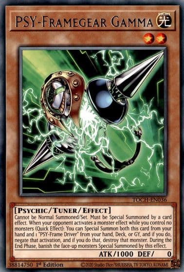 PSY Framegear Gamma Toon Chaos Yu-Gi-Oh! card