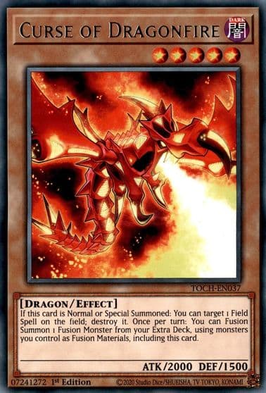Curse of Dragonfire Toon Chaos Yu-Gi-Oh! card
