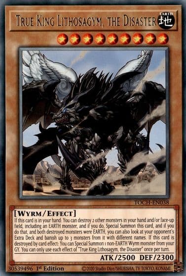 True King Lithosagym the Disaster Toon Chaos Yu-Gi-Oh! card