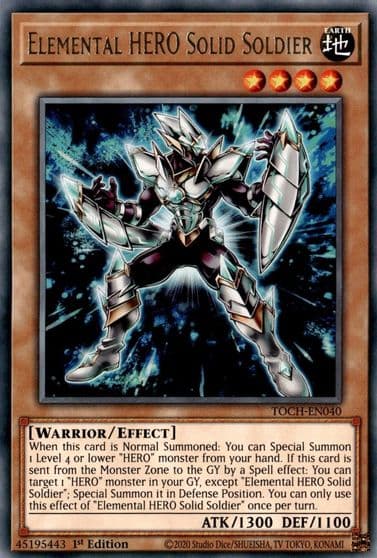 Elemental HERO Solid Soldier Toon Chaos Yu-Gi-Oh! card