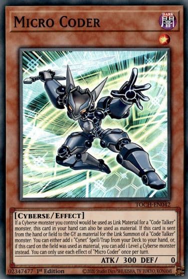 Micro Coder Toon Chaos Yu-Gi-Oh! card