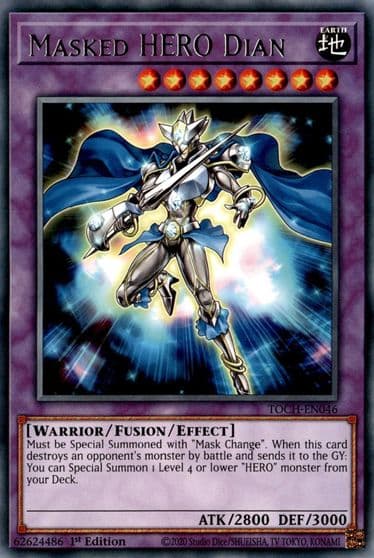 Masked HERO Dian Toon Chaos Yu-Gi-Oh! card