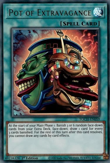 Pot of Extravagance Toon Chaos Yu-Gi-Oh! card