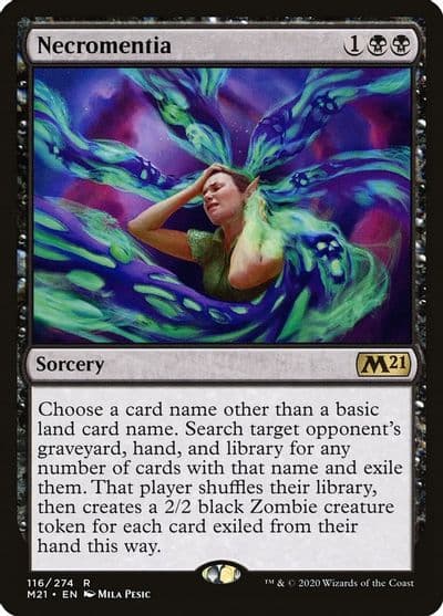 Necromentia Core Set 2021 Magic card