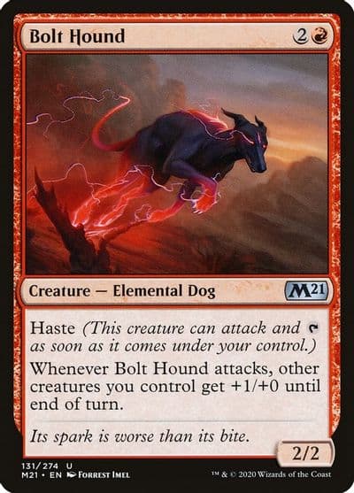Bolt Hound Core Set 2021 Magic card