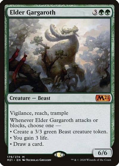 Elder Gargaroth Core Set 2021 Magic card